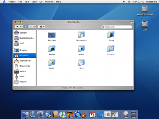 Mac OS X v10.3 Panther